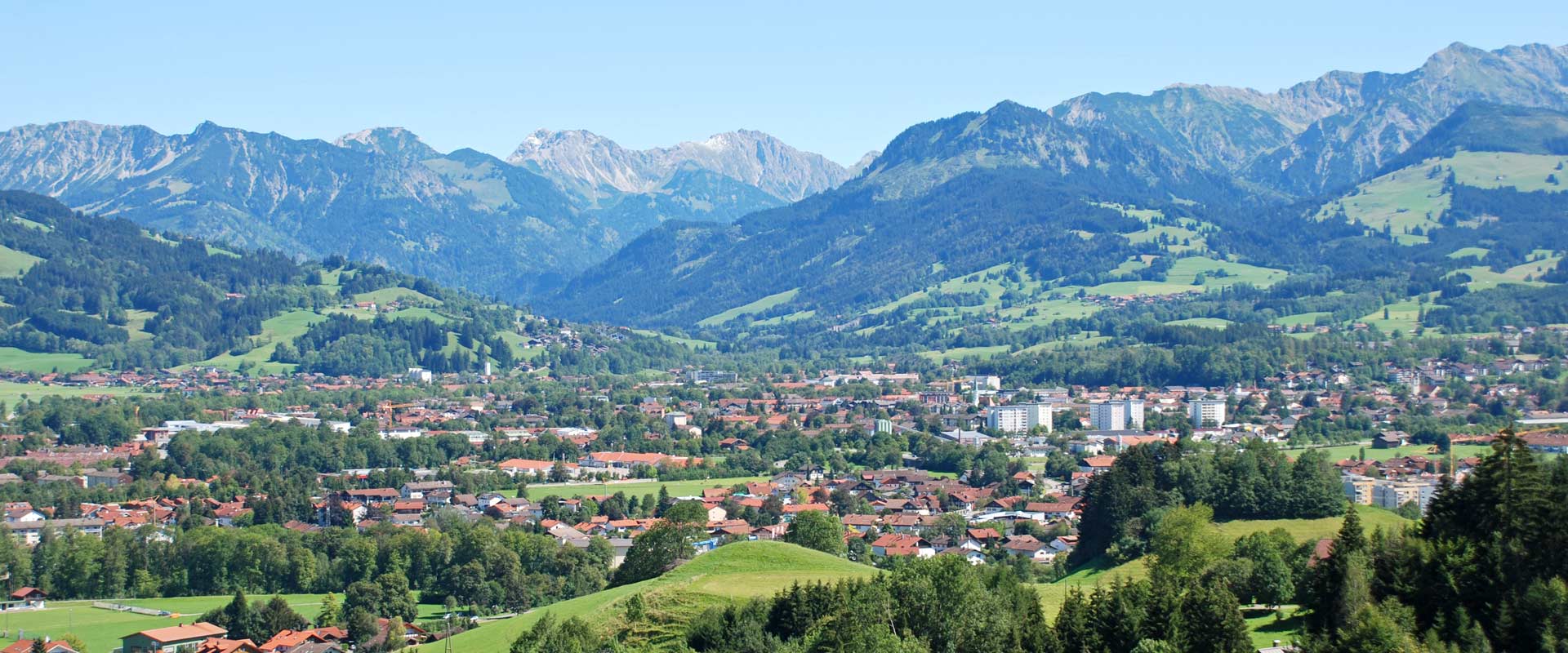 Blick auf Sonthofen